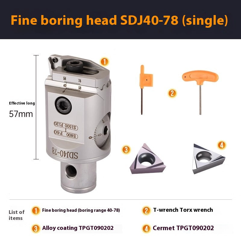 1070-SDJ Fine Boring Tools Fine Boring Heads Adjustable BT40 Fine Boring Tools Set Machining Center Small Bore Fine Boring Tools Shandong Denso Pricision Tools Co.,Ltd.